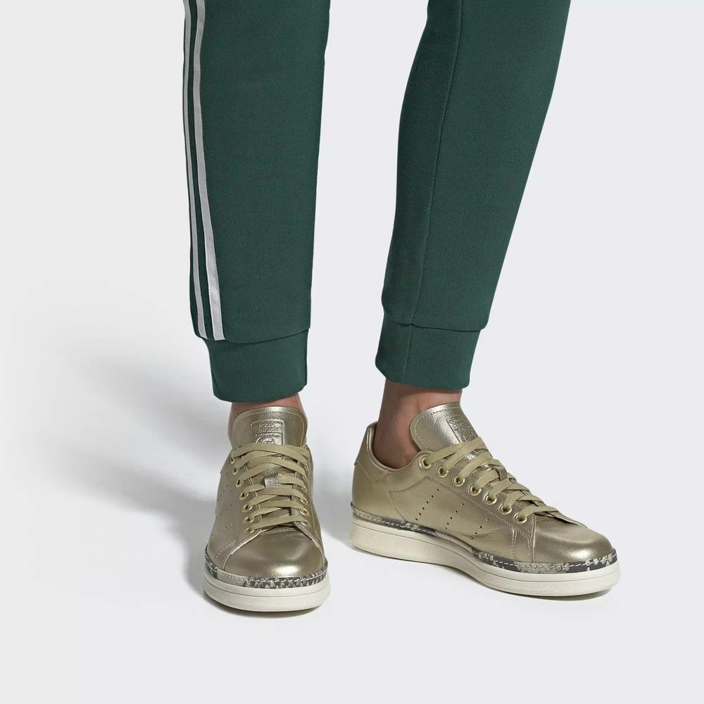 Adidas Stan Smith New Bold Tenis Dorados Para Mujer (MX-13936)
